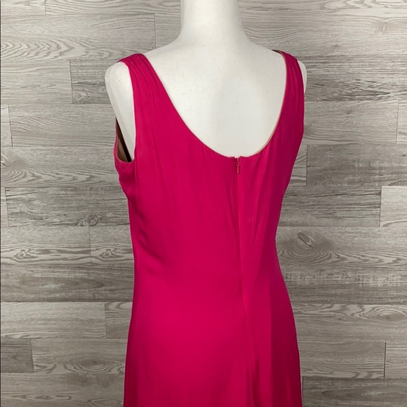 Linda Allard Ellen Tracy Pink A line Silk Dress - Picture 6 of 6